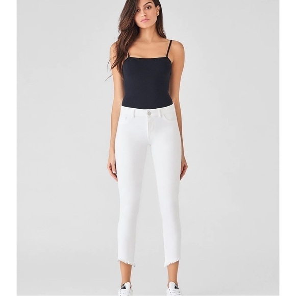 DL1961 Florence Cropped Midrise Instasculpt Skinny Jeans in Santa Fe Size 25 - Picture 1 of 11